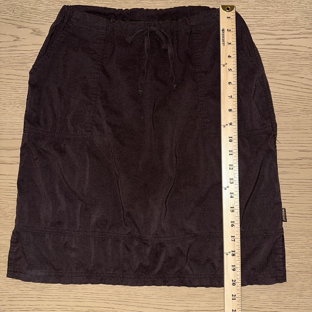 Vintage prAna Breathe A-Line Skirt Medium Brown Made in USA Y2K Gorpcore Trail